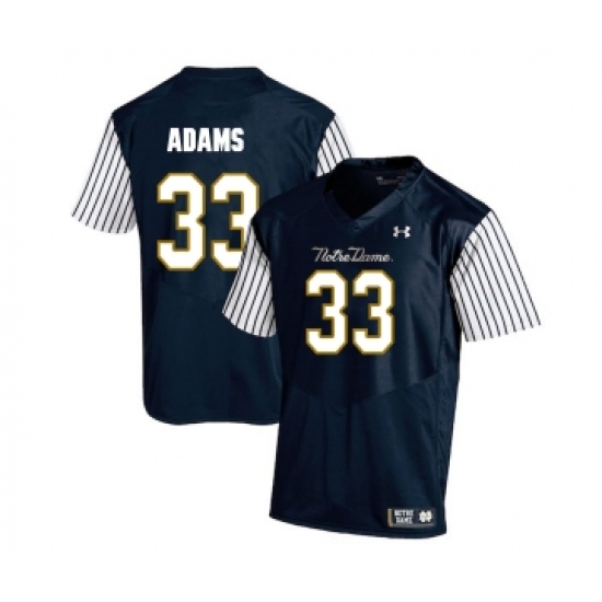 Notre Dame Fighting Irish 33 Josh Adams Navy College Football Jersey