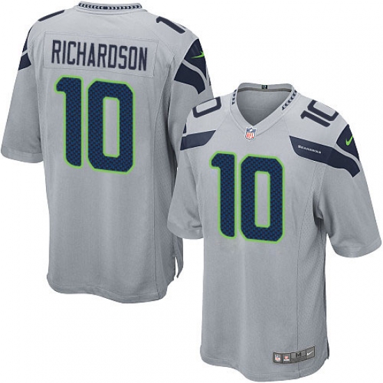 Men's Nike Seattle Seahawks 10 Paul Richardson Game Grey Alternate NFL Jersey