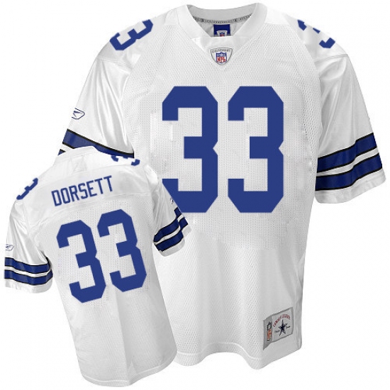 Reebok Dallas Cowboys 33 Tony Dorsett Replica White Legend Throwback NFL Jersey