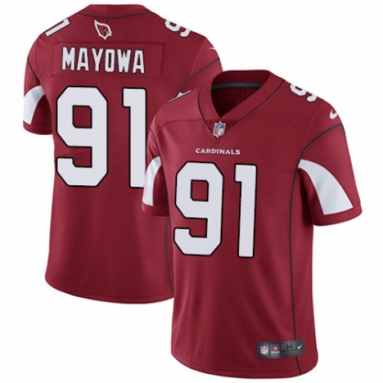 Youth Nike Arizona Cardinals 91 Benson Mayowa Red Team Color Vapor Untouchable Limited Player NFL Jersey