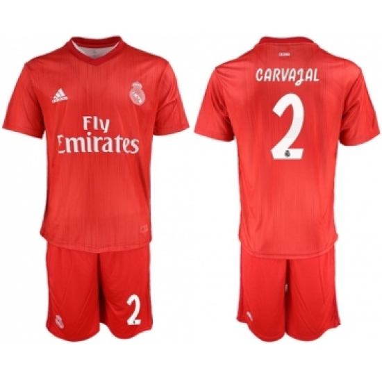 Real Madrid 2 Carvajal Third Soccer Club Jersey