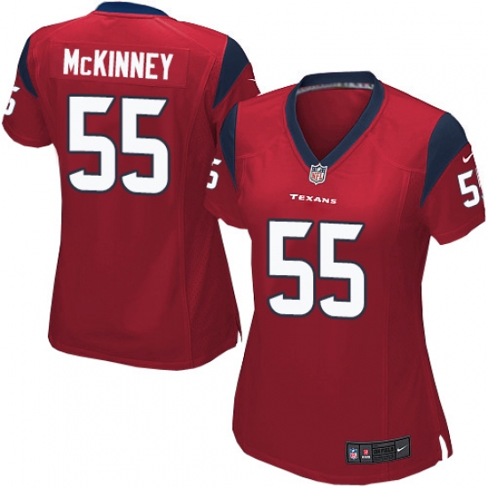 Women's Nike Houston Texans 55 Benardrick McKinney Game Red Alternate NFL Jersey