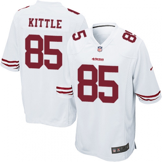 Men's Nike San Francisco 49ers 85 George Kittle Game White NFL Jersey