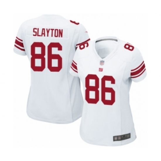 Women's New York Giants 86 Darius Slayton Game White Football Jersey