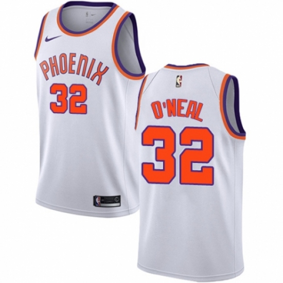 Men's Nike Phoenix Suns 32 Shaquille O'Neal Swingman NBA Jersey - Association Edition