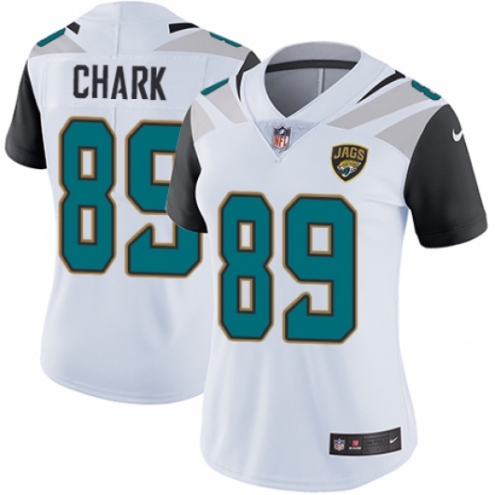 Women's Nike Jacksonville Jaguars 89 DJ Chark White Vapor Untouchable Limited Player NFL Jersey