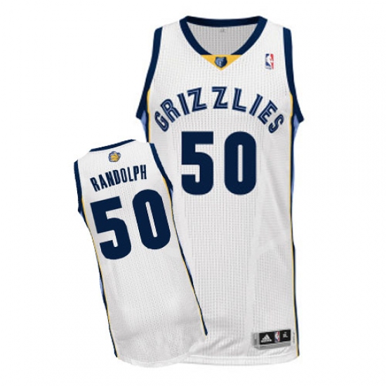 Men's Adidas Memphis Grizzlies 50 Zach Randolph Authentic White Home NBA Jersey