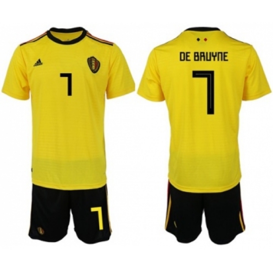 Belgium 7 De Bruyane Away Soccer Country Jersey