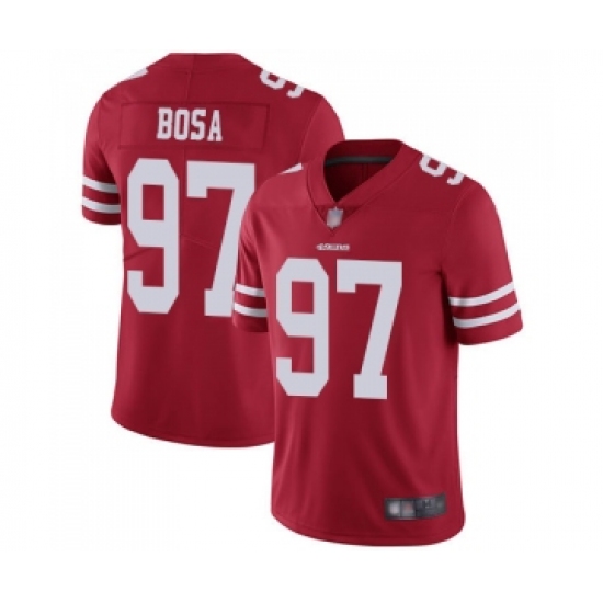 Men's San Francisco 49ers 97 Nick Bosa Red Team Color Vapor Untouchable Limited Player Football Jersey