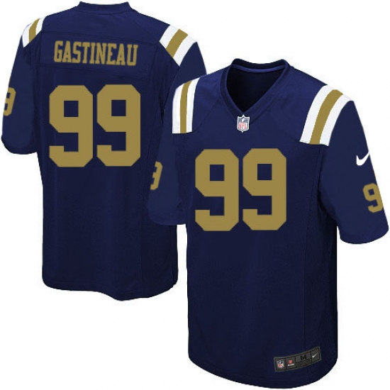 Youth Nike New York Jets 99 Mark Gastineau Elite Navy Blue Alternate NFL Jersey