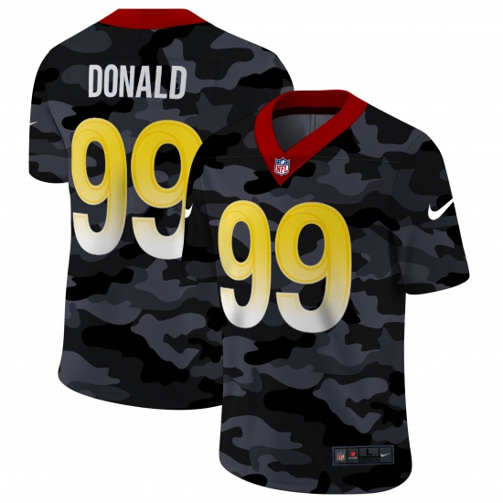 Men's Los Angeles Rams 99 Aaron Donald Camo 2020 Nike Limited Jersey