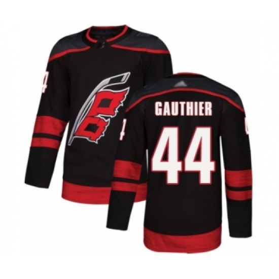Youth Carolina Hurricanes 44 Julien Gauthier Authentic Black Alternate Hockey Jersey