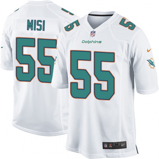 Men's Nike Miami Dolphins 55 Koa Misi Game White NFL Jersey