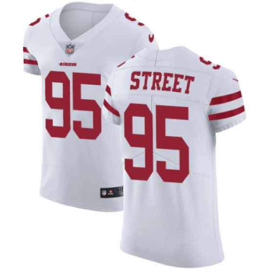 Men's Nike San Francisco 49ers 95 Kentavius Street White Vapor Untouchable Elite Player NFL Jersey