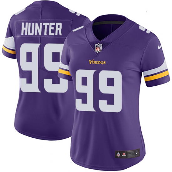 Women's Nike Minnesota Vikings 99 Danielle Hunter Purple Team Color Vapor Untouchable Limited Player NFL Jersey