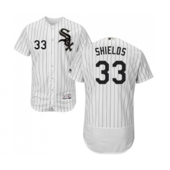 Men's Majestic Chicago White Sox 33 James Shields White Home Flex Base Authentic Collection MLB Jerseys