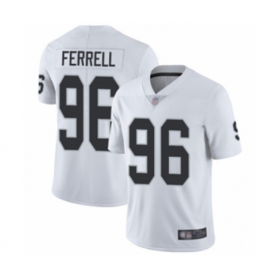 Men's Oakland Raiders 96 Clelin Ferrell White Vapor Untouchable Limited Player Football Jersey
