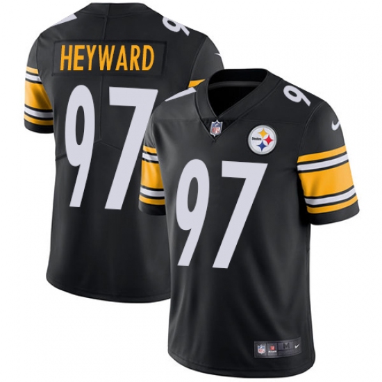 Youth Nike Pittsburgh Steelers 97 Cameron Heyward Black Team Color Vapor Untouchable Limited Player NFL Jersey