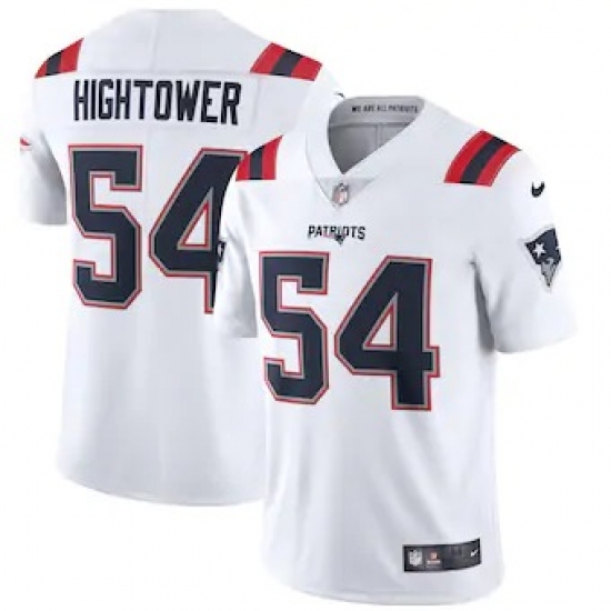 Nike New England Patriots 54 Dont'a Hightower Men's White 2020 Vapor Limited Jersey
