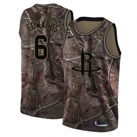 Youth Nike Houston Rockets 6 Vincent Edwards Swingman Camo Realtree Collection NBA Jersey