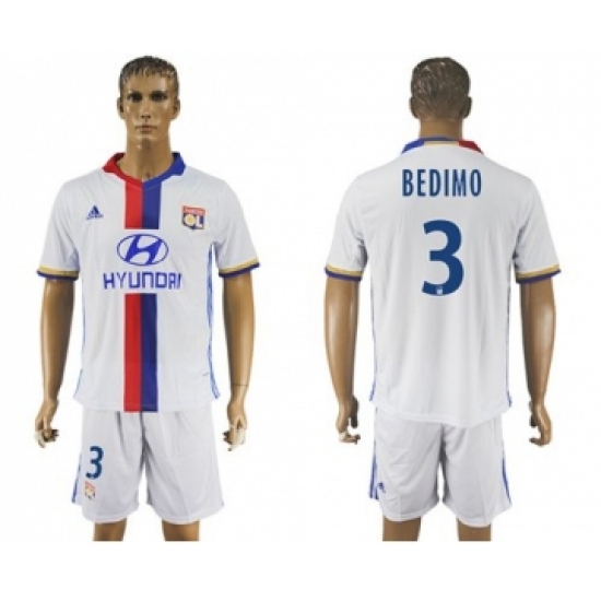Lyon 3 Bedimo Home Soccer Club Jersey