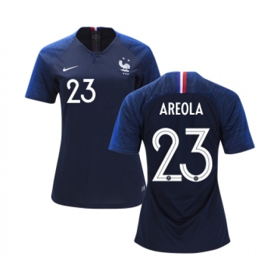Women's France 23 Areola Home Soccer Country Jersey
