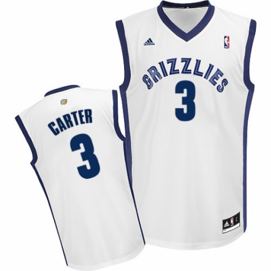 Men's Adidas Memphis Grizzlies 3 Jevon Carter Swingman White Home NBA Jersey