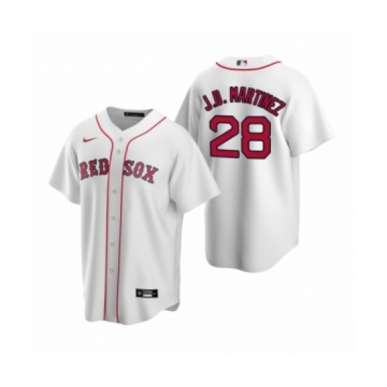 Youth Boston Red Sox 28 J.D. Martinez Nike White Replica Home Jersey