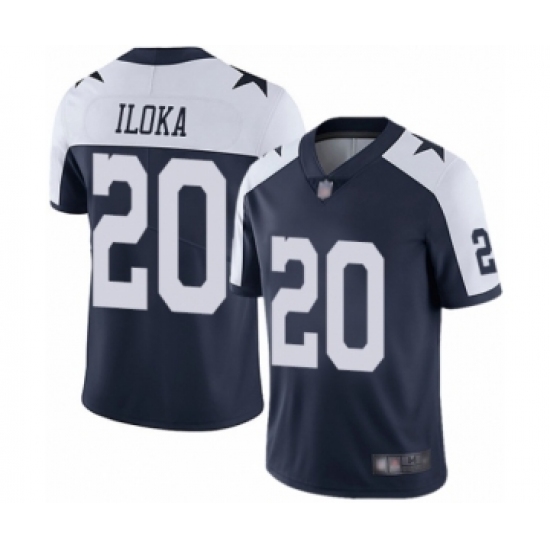 Youth Dallas Cowboys 20 George Iloka Navy Blue Throwback Alternate Vapor Untouchable Limited Player Football Jersey