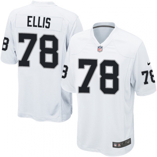 Men's Nike Oakland Raiders 78 Justin Ellis Game White NFL Jersey