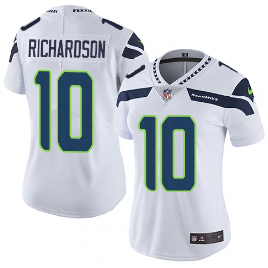Women's Nike Seattle Seahawks 10 Paul Richardson White Vapor Untouchable Limited Player NFL Jersey