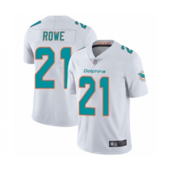 Youth Miami Dolphins 21 Eric Rowe White Vapor Untouchable Limited Player Football Jersey