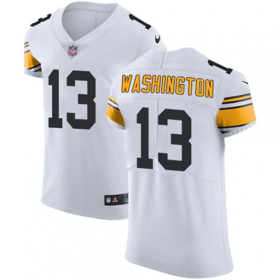 Men's Nike Pittsburgh Steelers 13 James Washington White Vapor Untouchable Elite Player NFL Jersey
