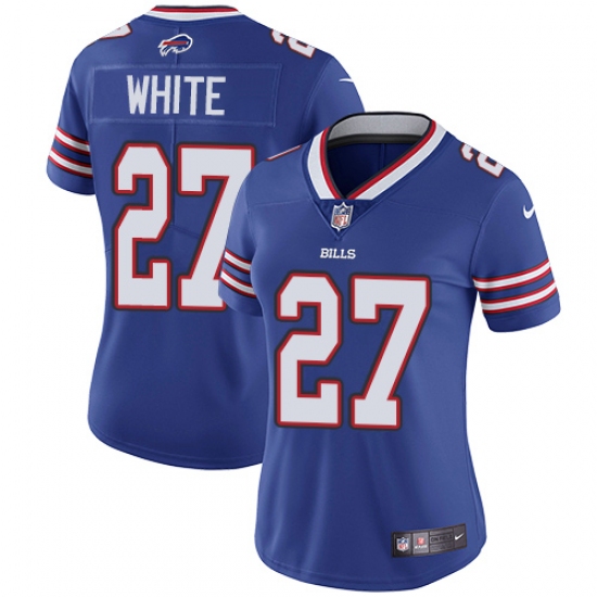 Women's Nike Buffalo Bills 27 Tre'Davious White Royal Blue Team Color Vapor Untouchable Limited Player NFL Jersey