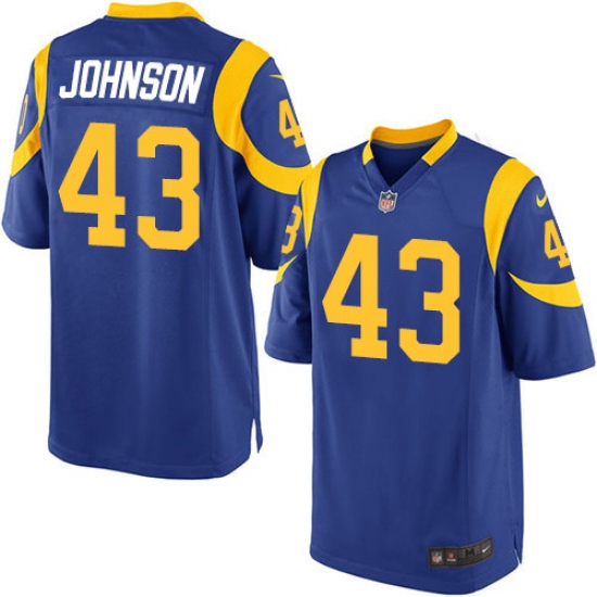 Men's Nike Los Angeles Rams 43 John Johnson Game Royal Blue Alternate NFL Jersey