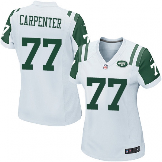 Women's Nike New York Jets 77 James Carpenter Game White NFL Jersey