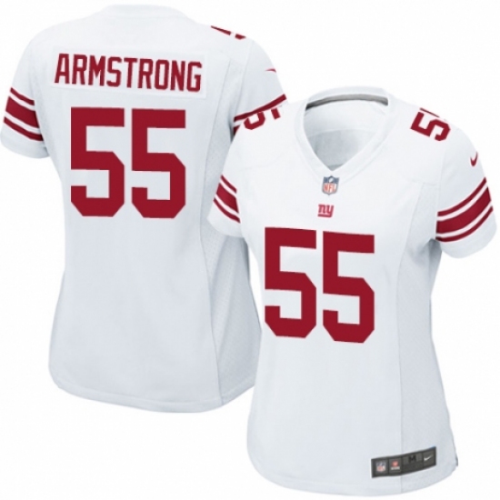 Women's Nike New York Giants 55 Ray-Ray Armstrong Game White NFL Jersey