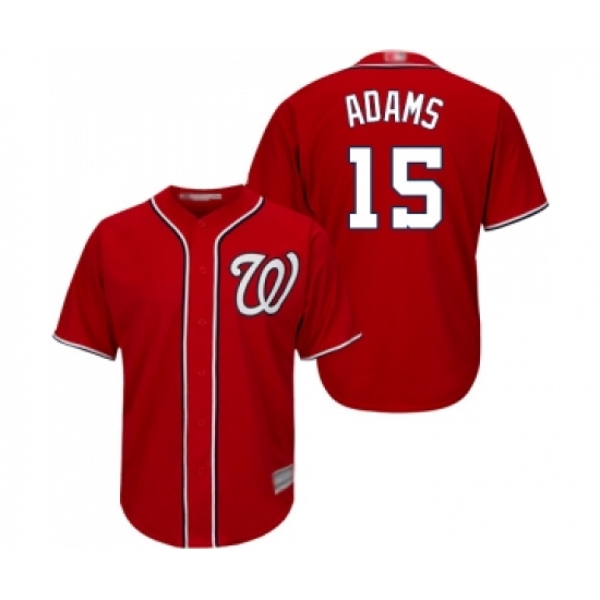 Youth Washington Nationals 15 Matt Adams Replica Red Alternate 1 Cool Base Baseball Jersey