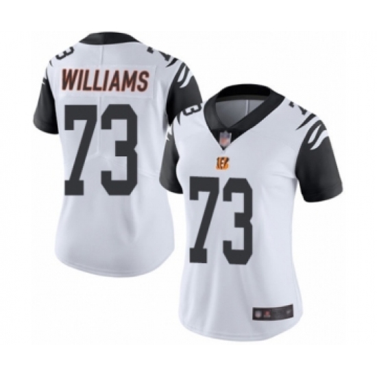 Women's Cincinnati Bengals 73 Jonah Williams Limited White Rush Vapor Untouchable Football Jersey