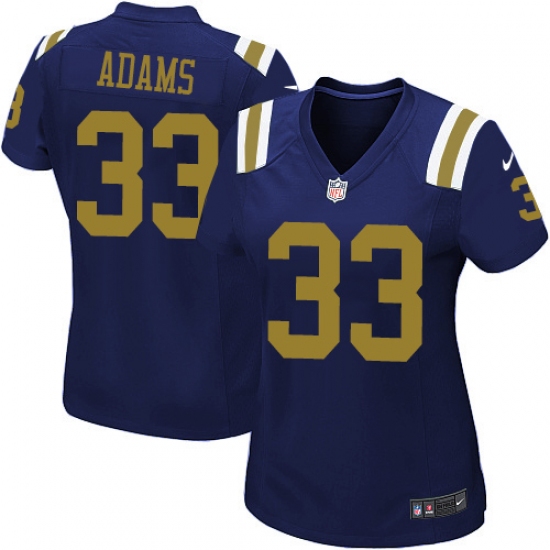 Women's Nike New York Jets 33 Jamal Adams Limited Navy Blue Alternate NFL Jersey
