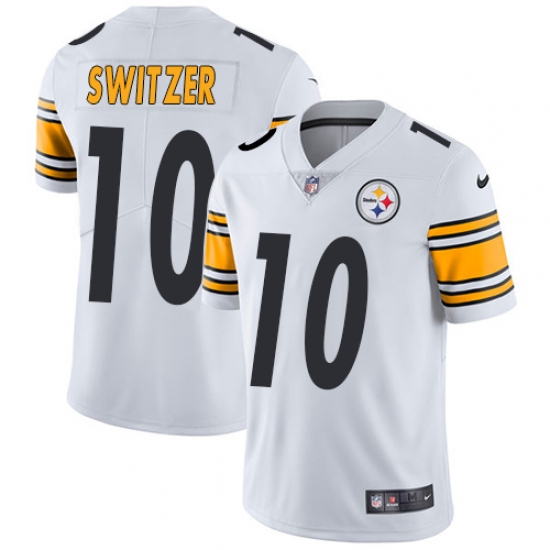 Men's Nike Pittsburgh Steelers 10 Ryan Switzer White Vapor Untouchable Limited Player NFL Jersey