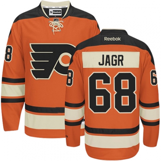 Youth Reebok Philadelphia Flyers 68 Jaromir Jagr Authentic Orange New Third NHL Jersey