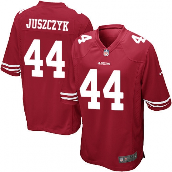 Men's Nike San Francisco 49ers 44 Kyle Juszczyk Game Red Team Color NFL Jersey