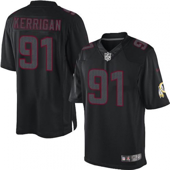 Men's Nike Washington Redskins 91 Ryan Kerrigan Limited Black Impact NFL Jersey