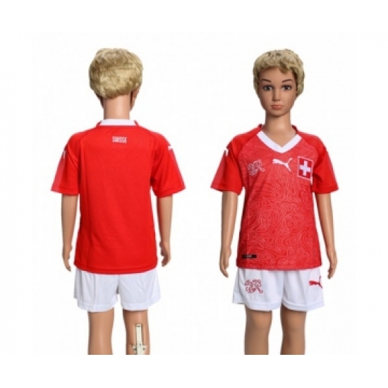 Switzerland Blank Kid Soccer Country Jersey