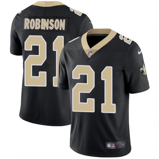 Men's Nike New Orleans Saints 21 Patrick Robinson Black Team Color Vapor Untouchable Limited Player NFL Jersey