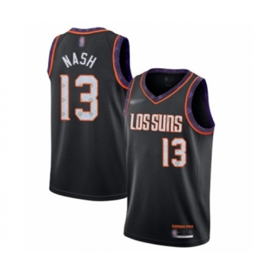 Women's Phoenix Suns 13 Steve Nash Swingman Black Basketball Jersey - 2019 20 City Edition
