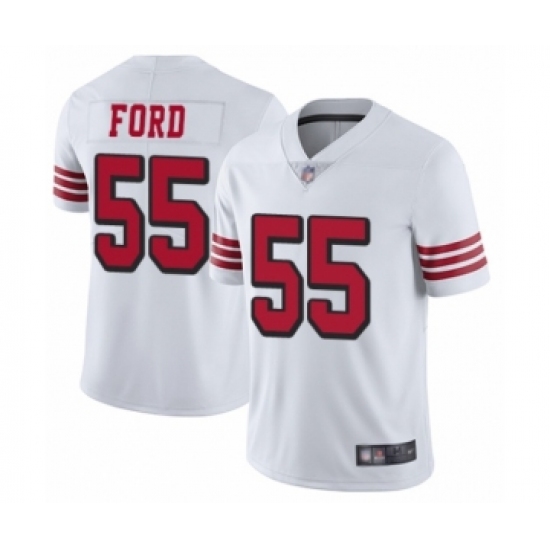 Men's San Francisco 49ers 55 Dee Ford Limited White Rush Vapor Untouchable Football Jersey