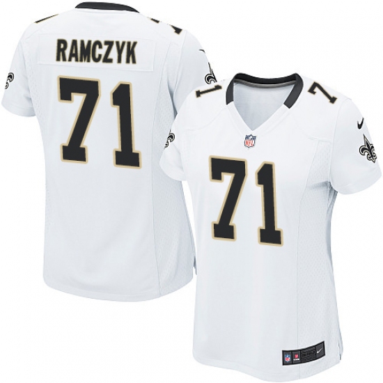 Women's Nike New Orleans Saints 71 Ryan Ramczyk Game White NFL Jersey