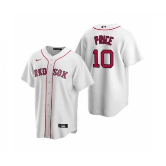 Men's Boston Red Sox 10 David Price Nike White Replica Home Jersey